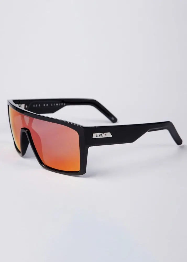 Unit Command Polarised Sunglasses - Black / Purple / Orange 1