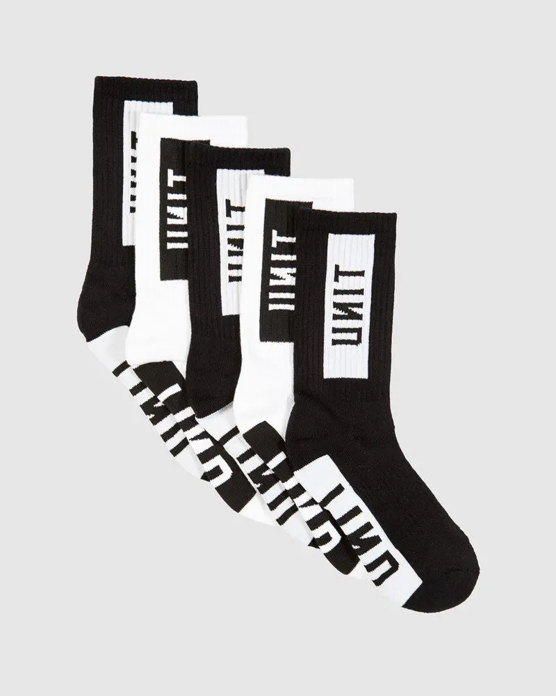 Unit Fixed Bamboo Youth Hilux 5 Pack Socks 1