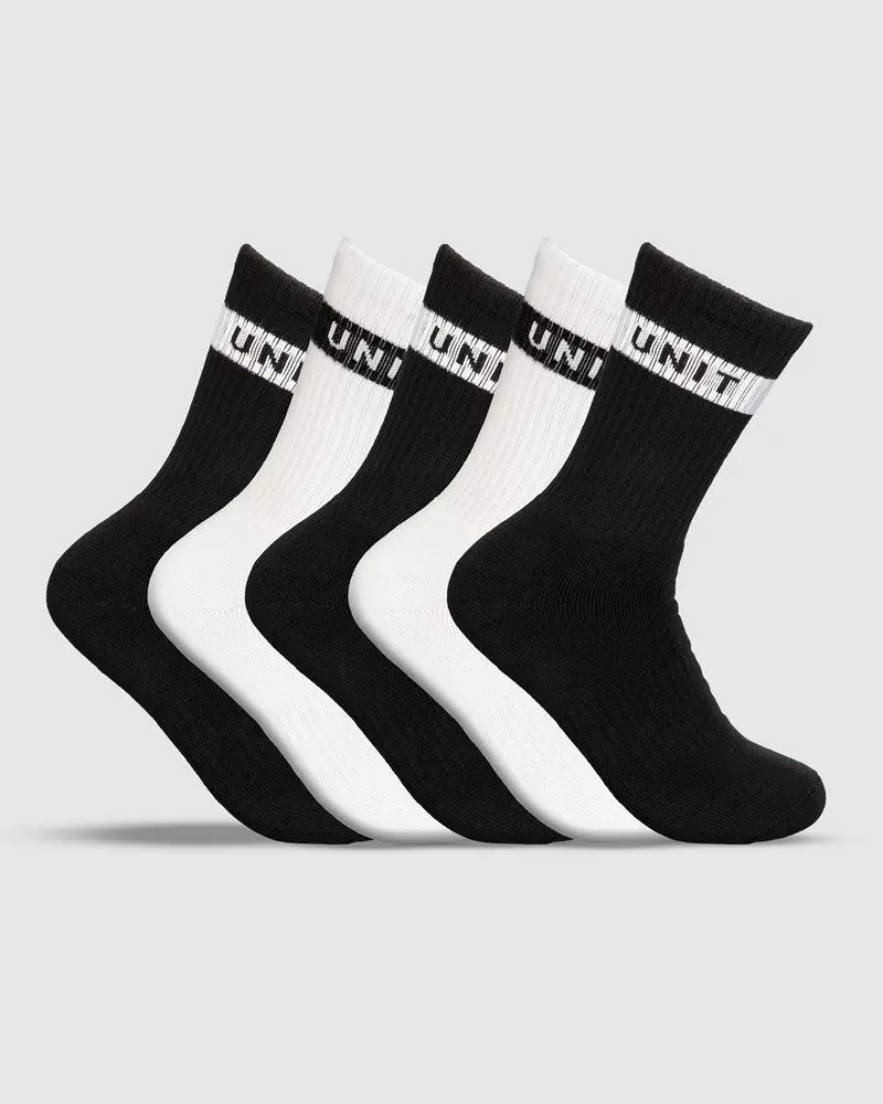 Unit Wander Ladies Bamboo Hi Lux Socks - 5 Pack 1