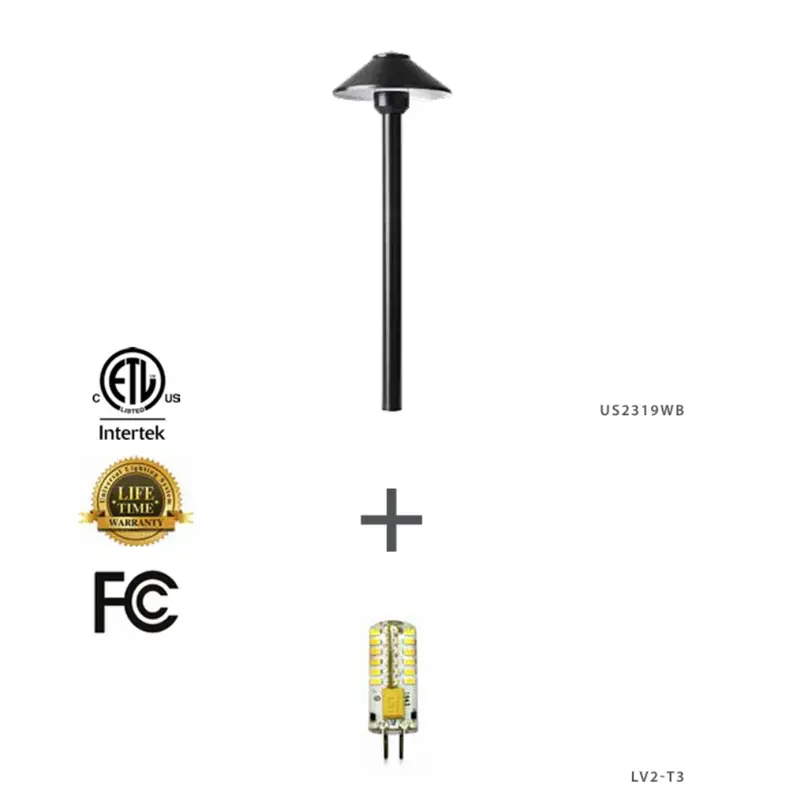 Unvls - Universal Led Path Light (15'' Stem, 2.5W-2700K) - Upl2319wb-15Lv2t3 2