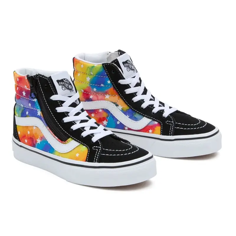 Vans Sk8-Hi Side Zip Kids Reissue - Rainbow Galaxy Black / Multi 2