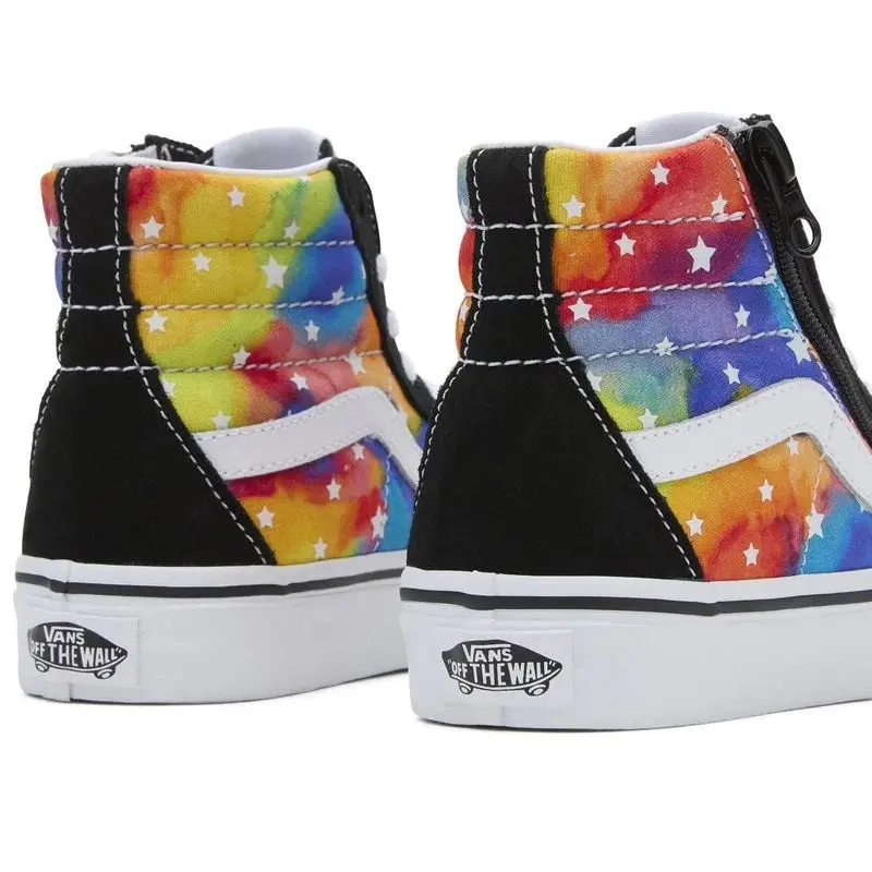 Vans Sk8-Hi Side Zip Kids Reissue - Rainbow Galaxy Black / Multi 4