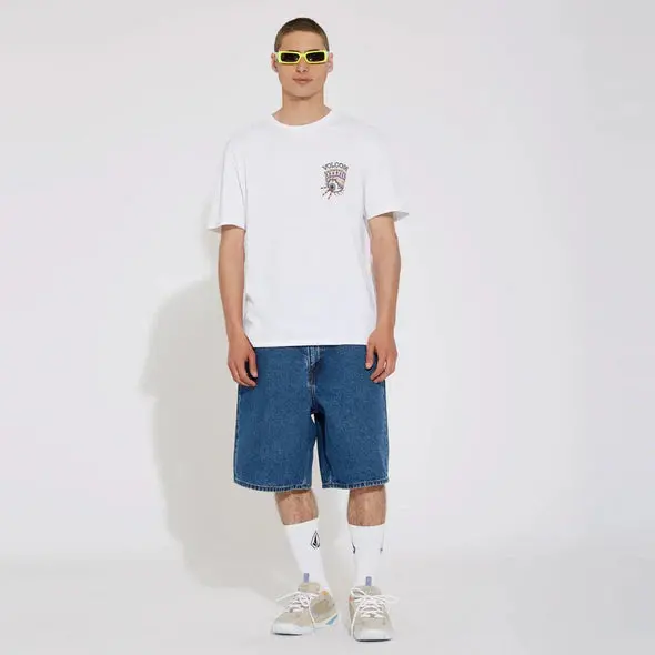 Volcom Billow Denim Short - Oliver Mid Blue 1