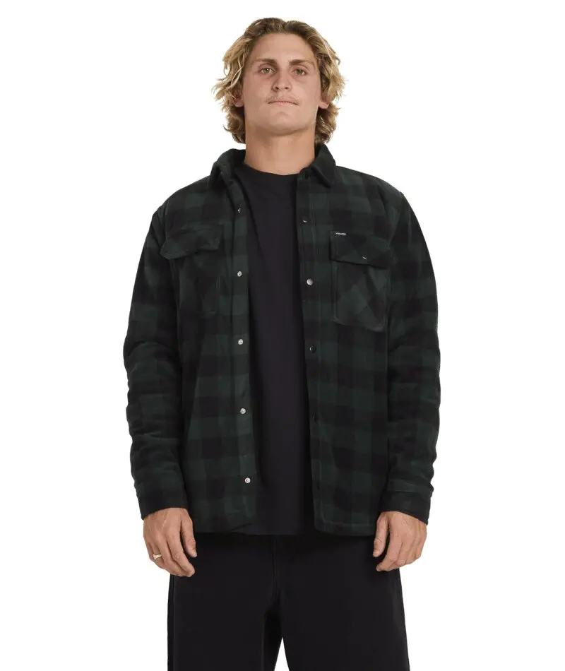 Volcom Bowered Fleece Over-Shirt - Scarab 1