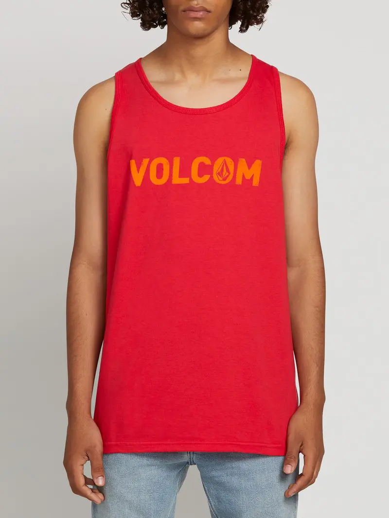 Volcom Cement Tank Red 1
