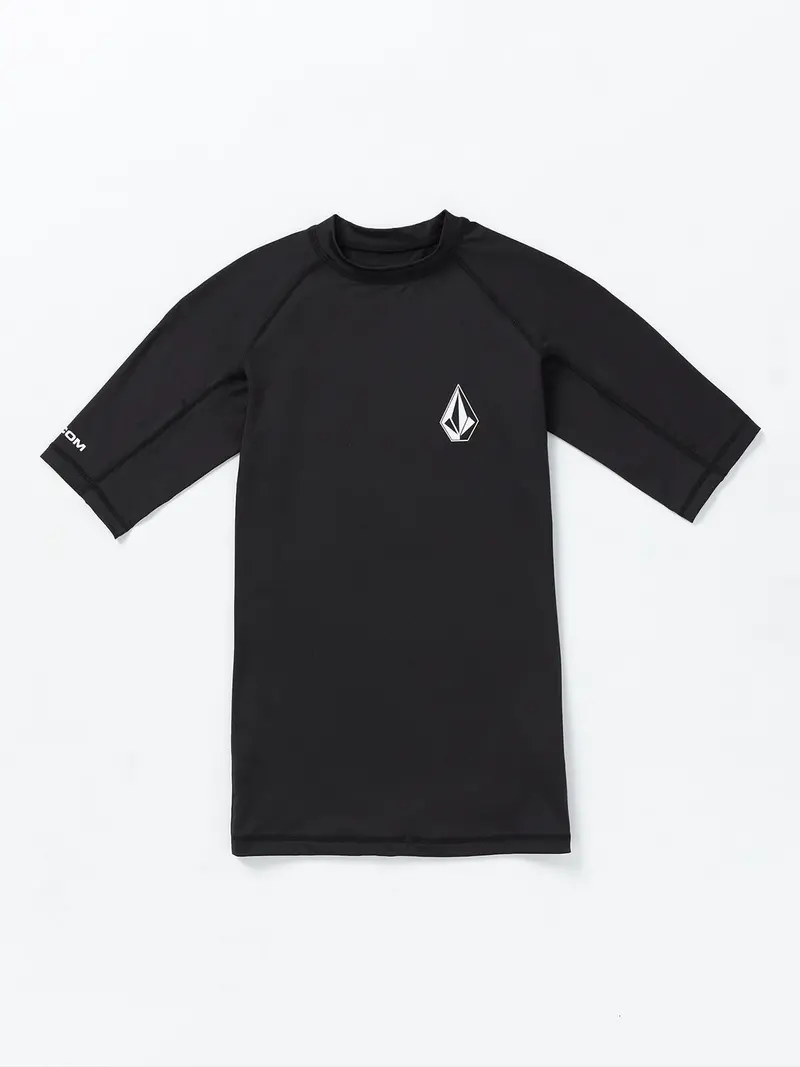 Volcom Lido S/S Rash Guard Black 1