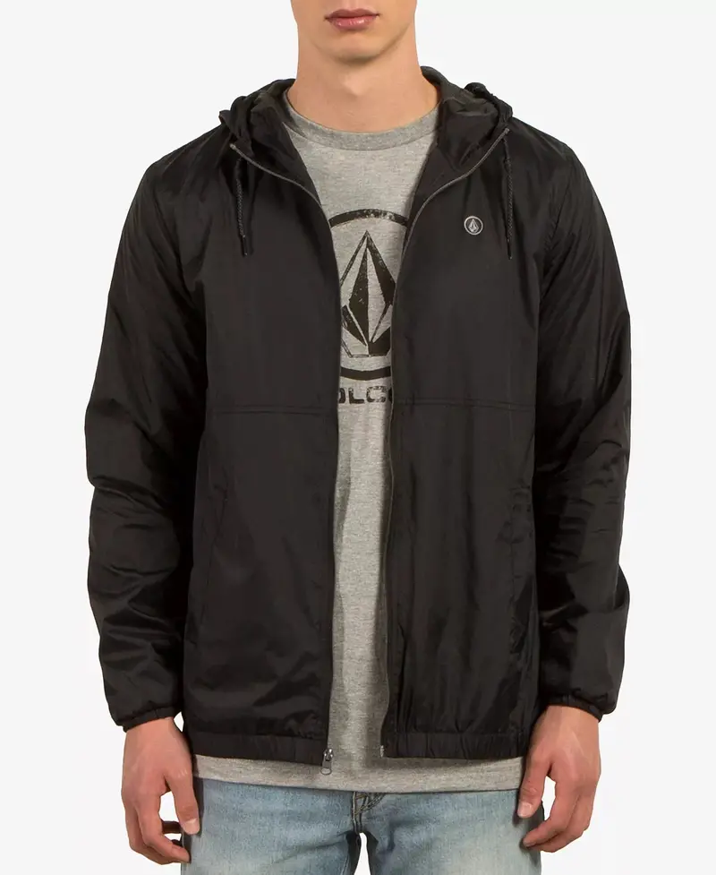 Volcom Men's Ermont Lightweight Full Zip Windbreaker Jacket 1