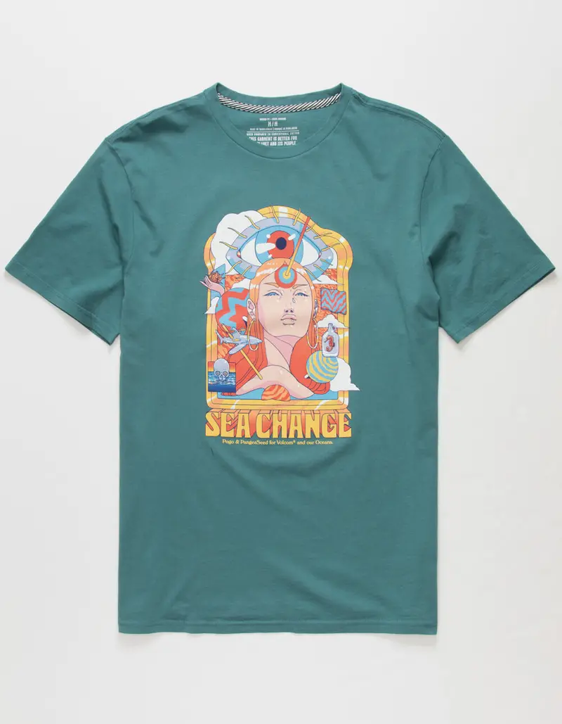 Volcom Pangeaseed Men's Ss Tee- Hydro Blue 1