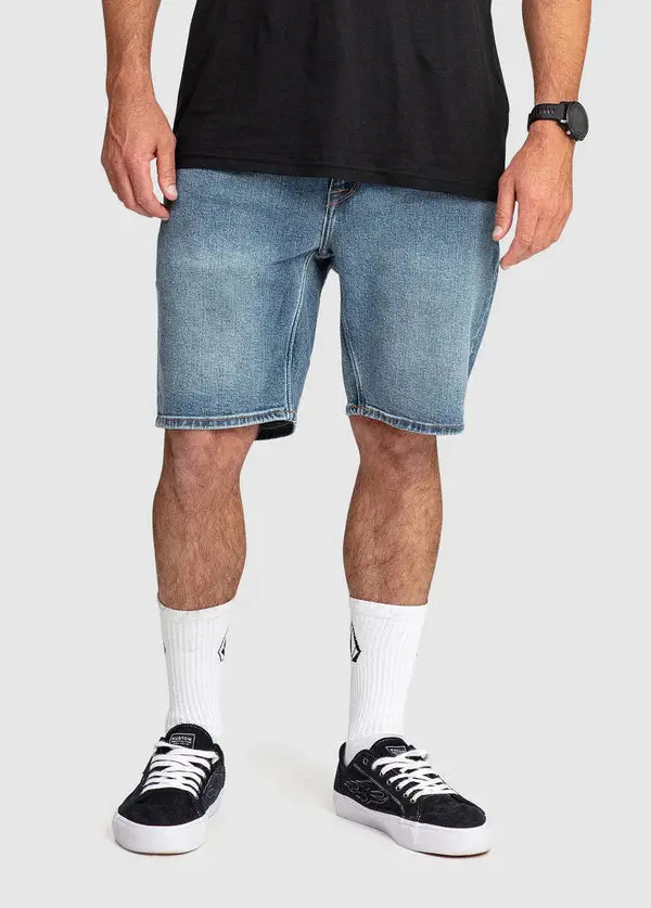Volcom Solver Denim 19" Shorts - Old Town Indigo 1