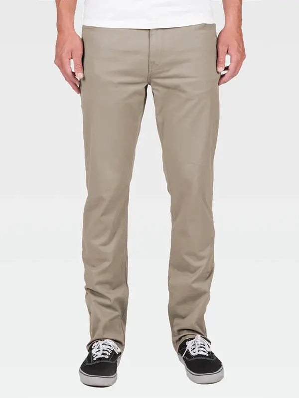Volcom Solver Lite 5 Pocket Pants - Brindle 1