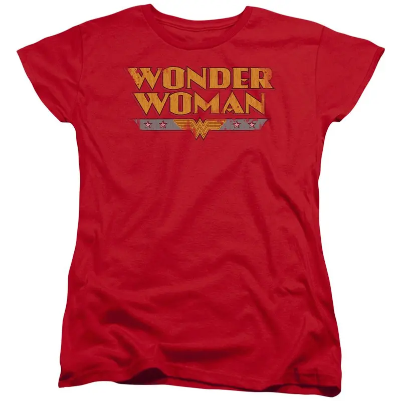 Wonder Woman Distressed Logo (Variant) Women's T-Shirt 1