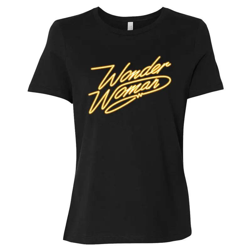 Wonder Woman Lasso Logo Women's Black T-Shirt From Wonder Woman 1984 1
