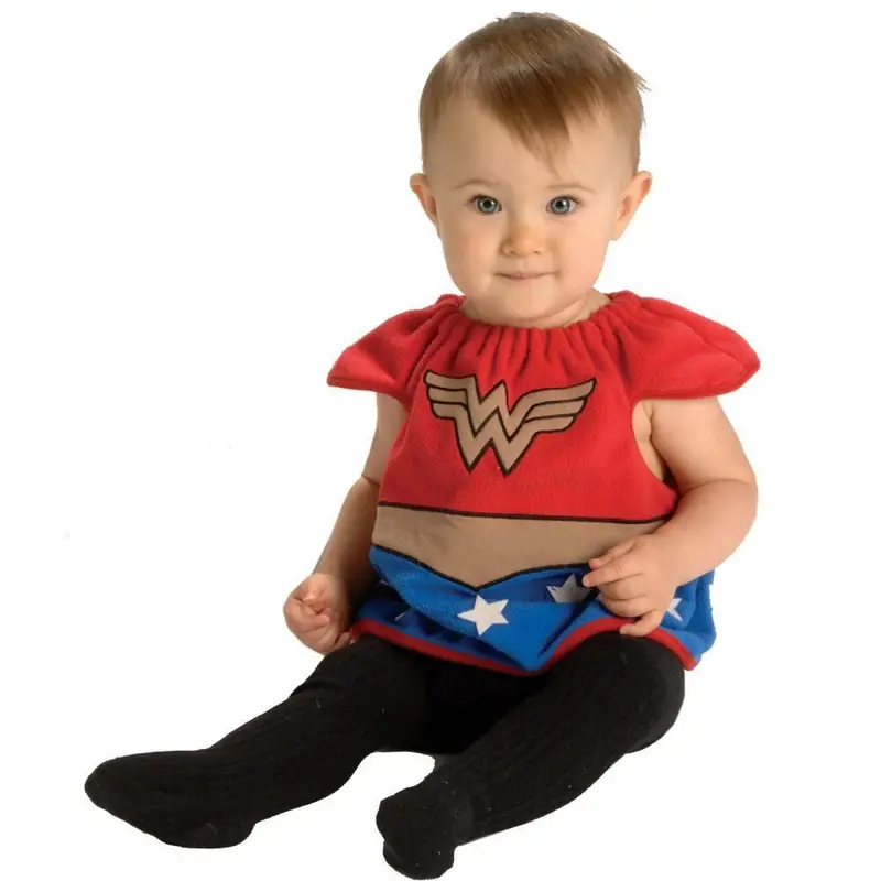 Wonder Woman Newborn Bib Costume 1
