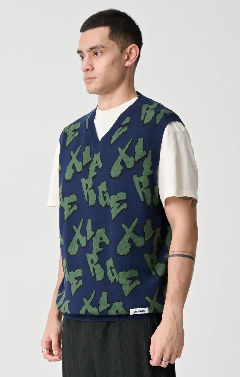 Xlarge Xl Drop Knit Vest 3