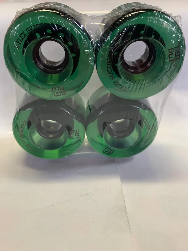 Z Flex Cruiser Wheels 63Mm 78A Green 1