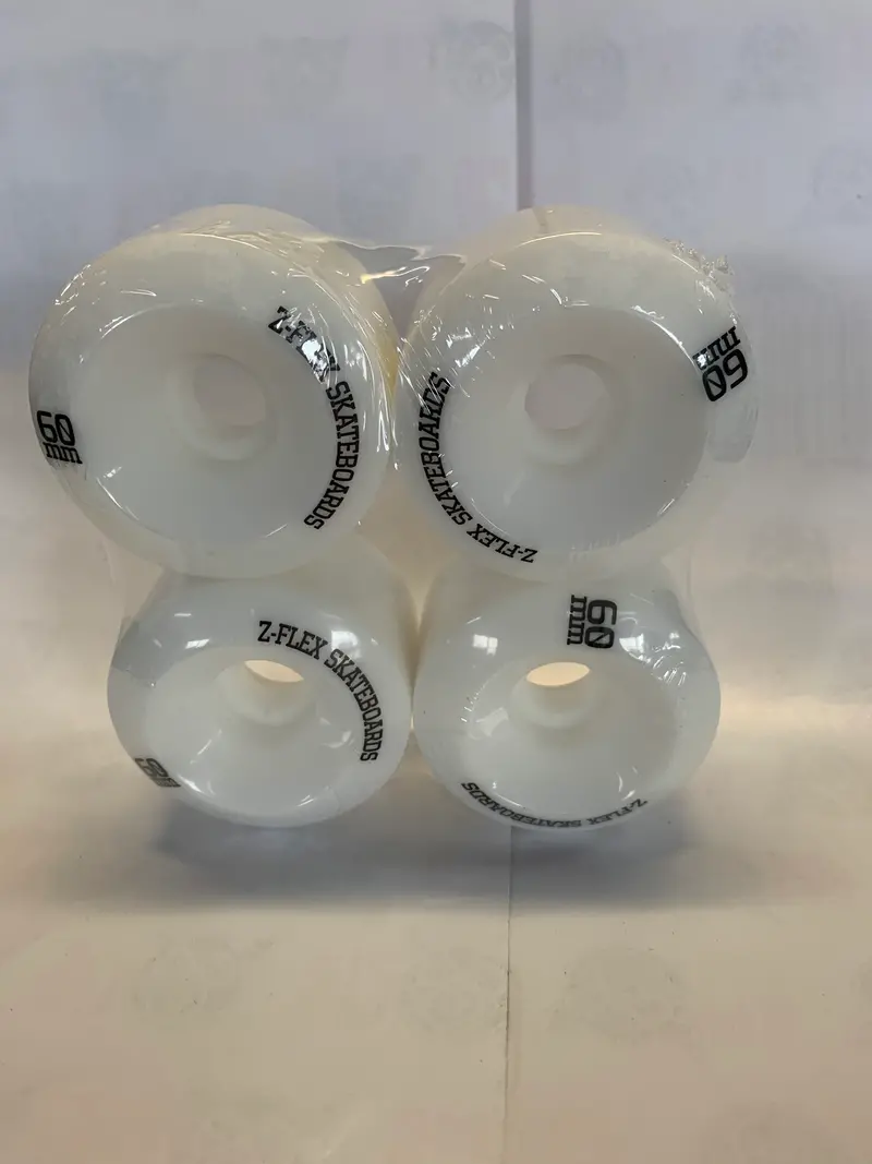 Z Flex Cruiser Wheels White 60Mm 90A 1