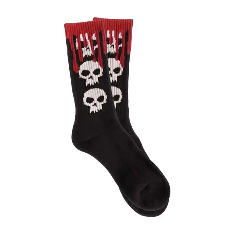 Zero 3 Skull Blood Crew Socks 1