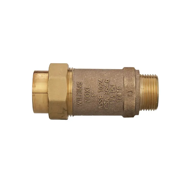 Zurn - 1Mx1uf-700Xl - 1'' Dual Check Valve Backflow Preventer (Unf X Mpt) 1