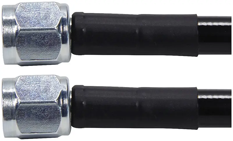 Allstar Performance Coated Braided Brake Line – 15-Inch, -4 An Ends, Steel-Reinforced 1