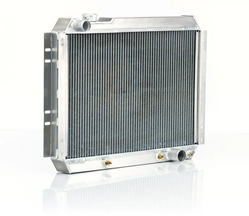 Be Cool Downflow Radiator – Polished Finish, Direct Fit For 1972–1976 Dodge A-Body With Automatic Transmission 1