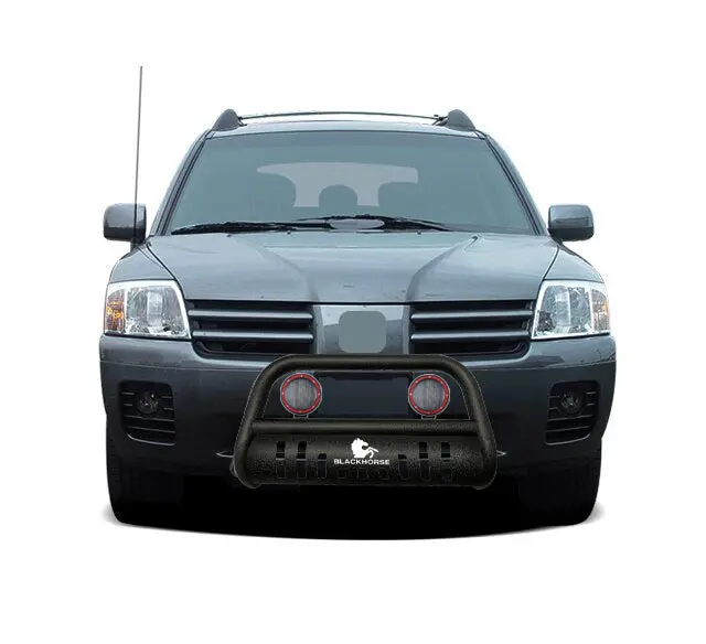 Black Horse Off Road Cbt-B801Sp-Plfr Textured Black Steel Bumper Mounting Bracket 1