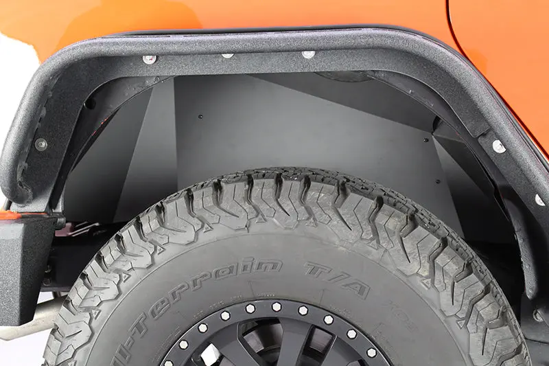 Fishbone Offroad Fb33007R Aluminum Rear Inner Fender Liners – Black Powder-Coated, For Jeep Jk Wrangler (2007–2018) 1