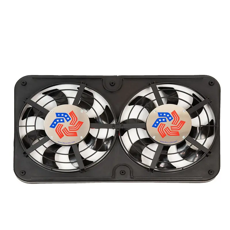 Flex-A-Lite 116551 Dual 12-Inch Low-Profile Puller Fans With Integrated Controller 1