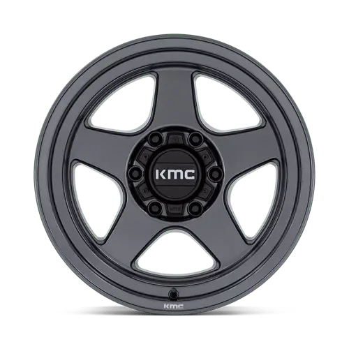 Kmc Km728 17X8.5 Alloy Wheel – 5X5 Bolt Pattern, Matte Anthracite Finish, +18Mm Offset 1