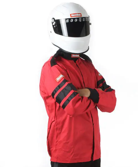Racequip Red Jacket Fire Suit – Single-Layer, X-Large Size 1