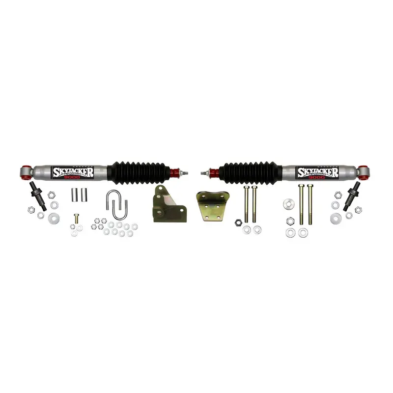 Skyjacker 9297 Steering Stabilizer Dual Kit Silver W/Black Boots 97-03 Ford F-150 Skyjacker 1