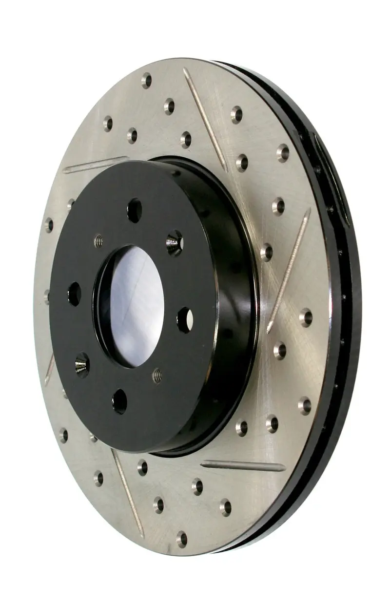 Stoptech 127.35147L Sport Series Drilled & Slotted Rear Left Brake Rotor 1