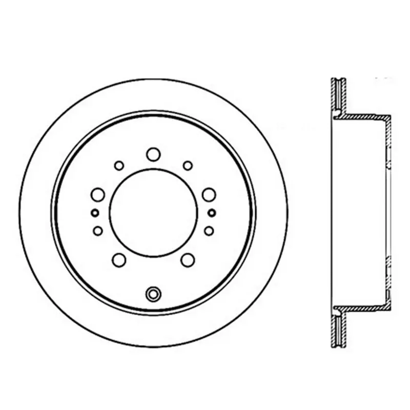 Stoptech Sport Slotted Rear Brake Rotor – Left-Side Replacement 1