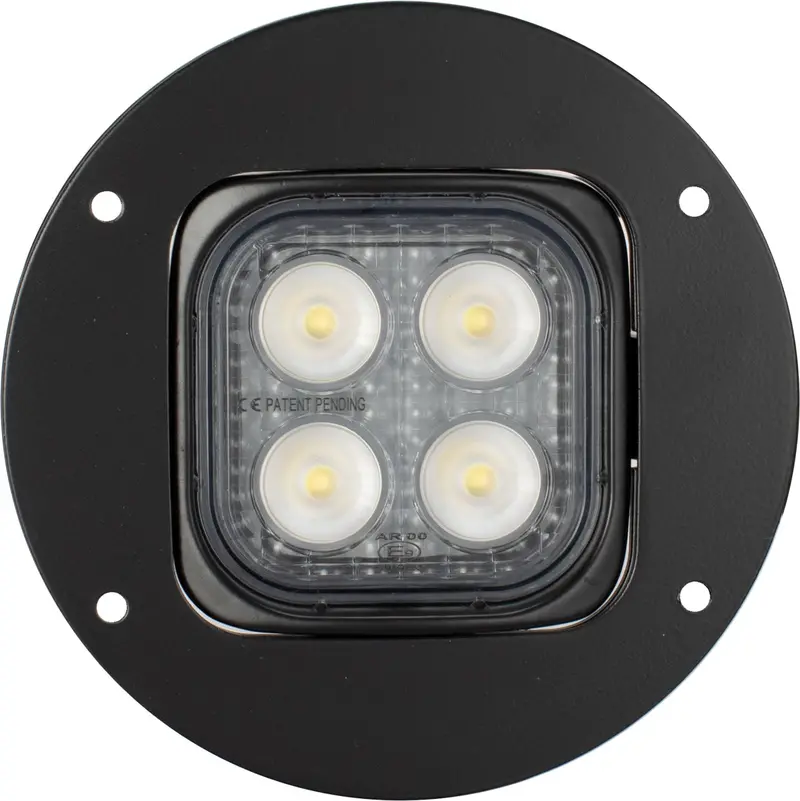 Vision X Dura Mini Work Light – 4-Led Round Flush Mount, 60° Beam (9906614) 1
