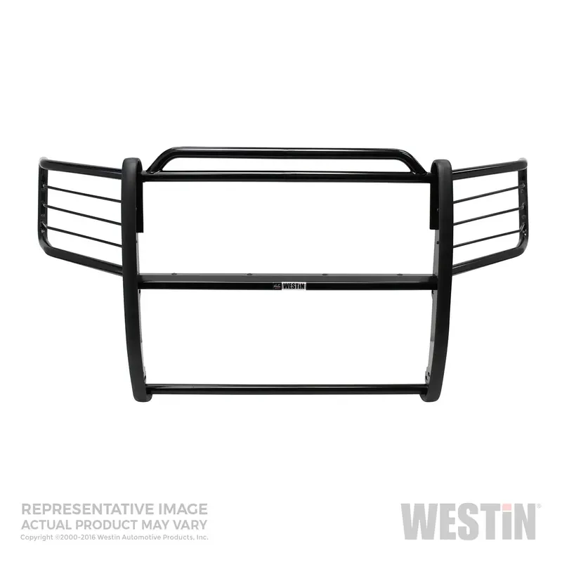 Westin Sportsman Grille Guard – Black Powder-Coated Steel, Requires Tow Hook Removal 1