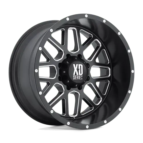 Xd Xd820 22X12 Off-Road Wheel – 8X6.5 Bolt Pattern, Satin Black With Machined Face, -44Mm Offset 1