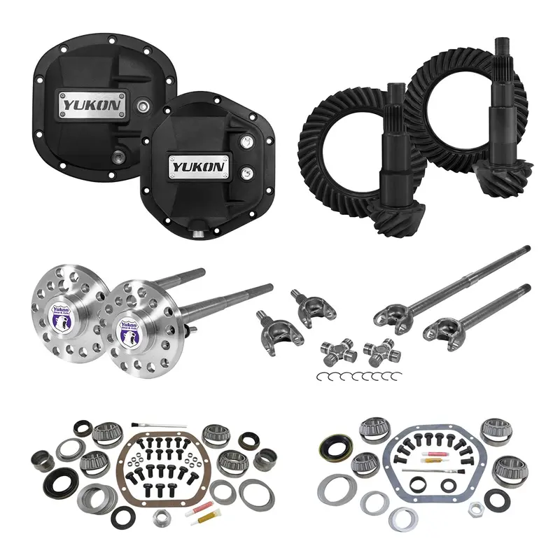 Yukon Gear Stage 4 Differential Re-Gear Kit – Front & Rear, 24-Spline With Axle Covers And Shafts 1